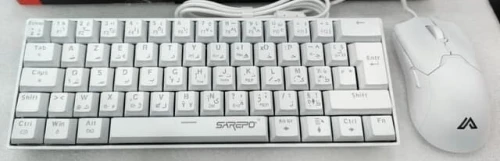 CLAVIER+ SOURIS SAREPO GK-61 SWITCH RED