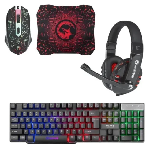 COMBO SCORPION MARVON CM370 PACK GAMING 4 EN 1
