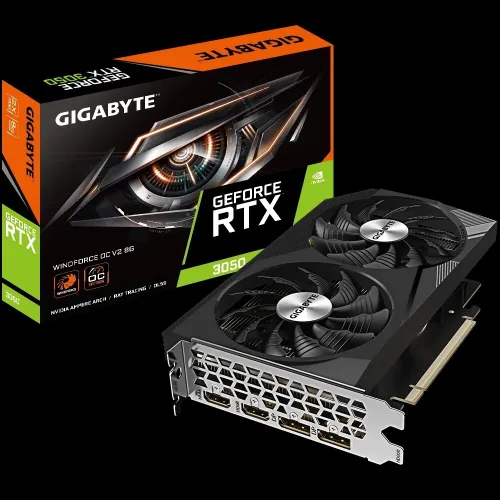 CARTE GRAPHIQUE GIGABYTE RTX 3050 WINDFORCE V2 8G