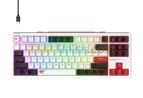 CLAVIER GAMER MECANIQUE HAVIT KB902L RGB B/W/R