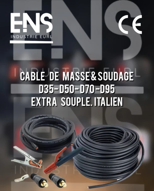 Cable de masse/Cable de soudage D35 D50 D70 D95