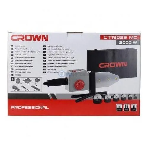  CROWN CT19029MC soudeuse  de tubes PPR 20-63mm 2000W 0-300 C avec coffret métallique