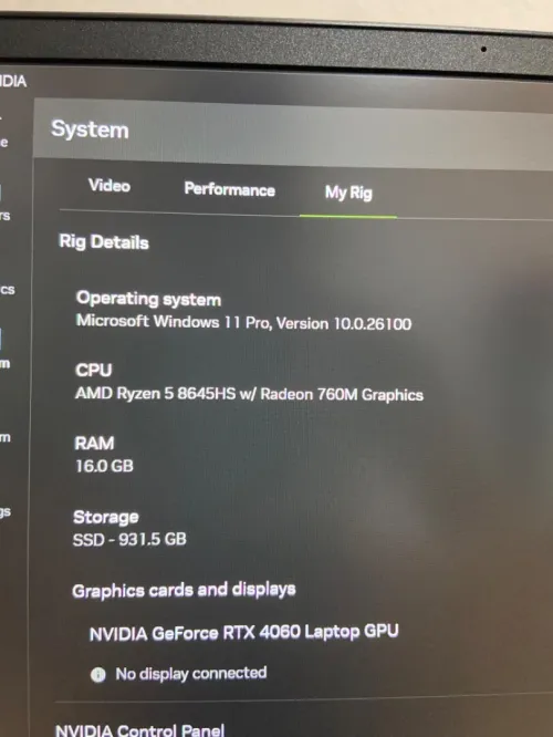 HP Victus 16-s1034nf - 16,1" FHD 165Hz - RTX 4060 8Go - Ryzen 5-8645HS - 16Go - 512Go SSD