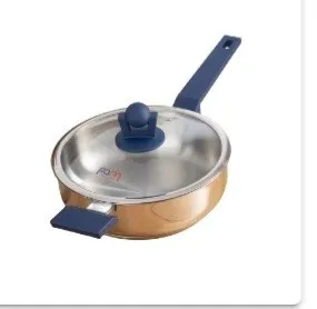 Sauteuse Très Solide Avec Couvercle En Verre 18/10 Stainless - 24 cm -