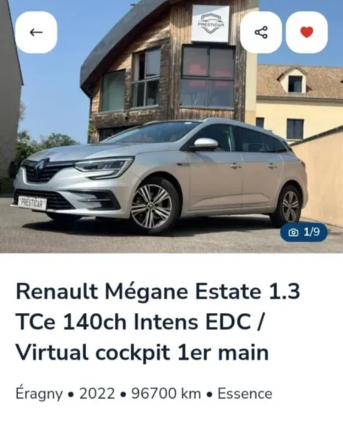 Renault Megane 4  2022 Itens