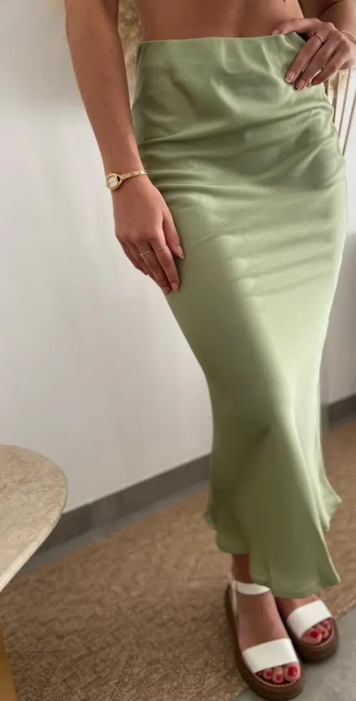 Jupe satinée