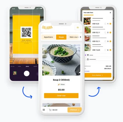 Création Menu QR Code pour Restaurants et Cafés