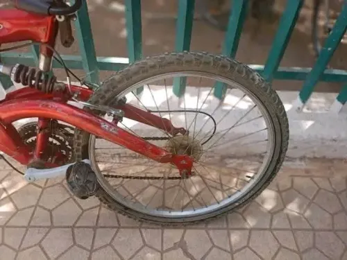 Vélo avec amortisseur