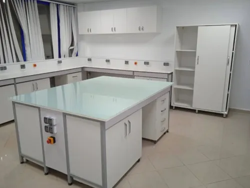 Paillasse de laboratoire et Hôte chimique