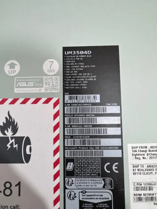 PC ASUS Zenbook 15