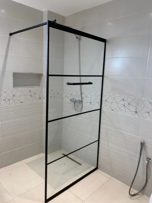 Cabine de douche en verre trempé 
