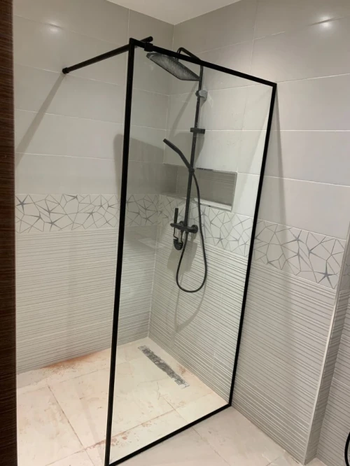 Cabine de douche en verre trempé 