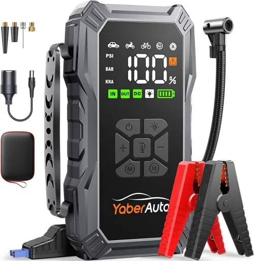 Booster Batterie Voiture avec Compresseur D Air 150PSI 6000A