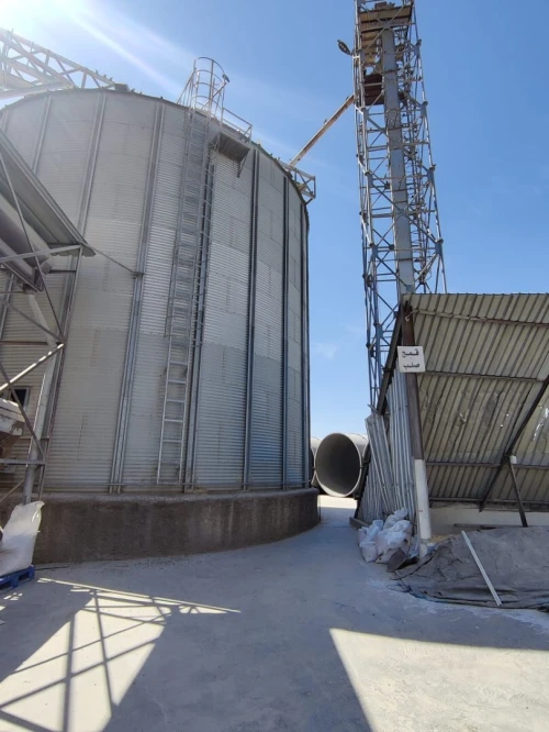 Silo de 1000 Tonnes 14 mètre de diamètre a fond plat de Marque OBIAL