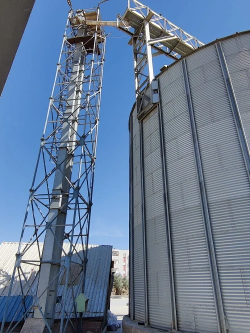 Silo de 1000 Tonnes 14 mètre de diamètre a fond plat de Marque OBIAL