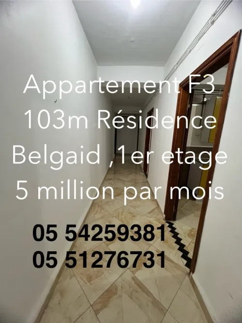 Location Appartement F3 Oran Bir el djir
