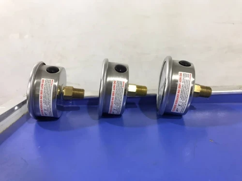 Manomètre de pression - Bain glycérine en inox - Raccord vertical ou arrière DN63-DN100/PN06 à PN100