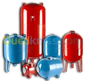 Vase d'expansion & Ballon de surpression (24L - 2000L) PN10/PN16 Garantie: 12 mois