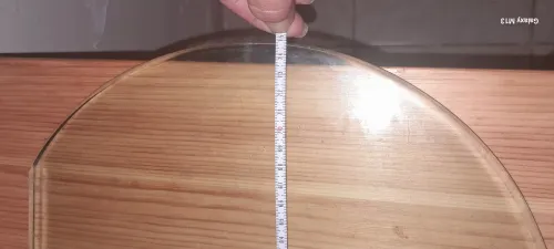 Vasque en verre avec support