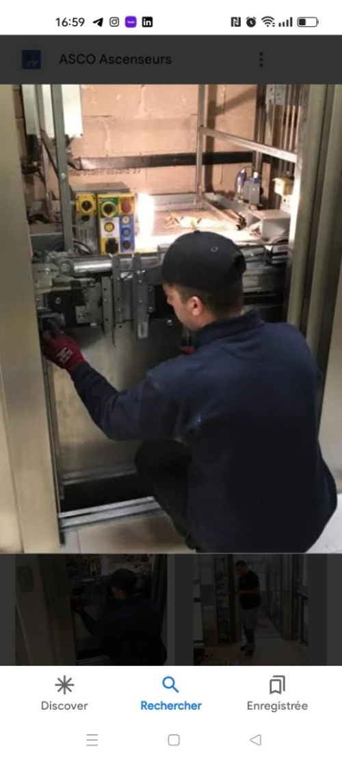Installation,Réparation , Maintenance et Rénovation d'ascenseurs de monte charge et autres appareils similaires 
