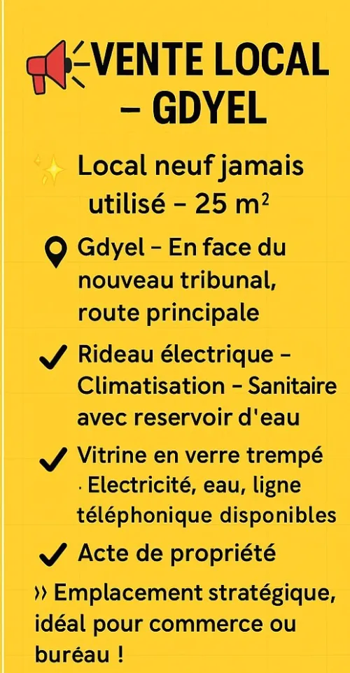 Vente Local Oran Gdyel