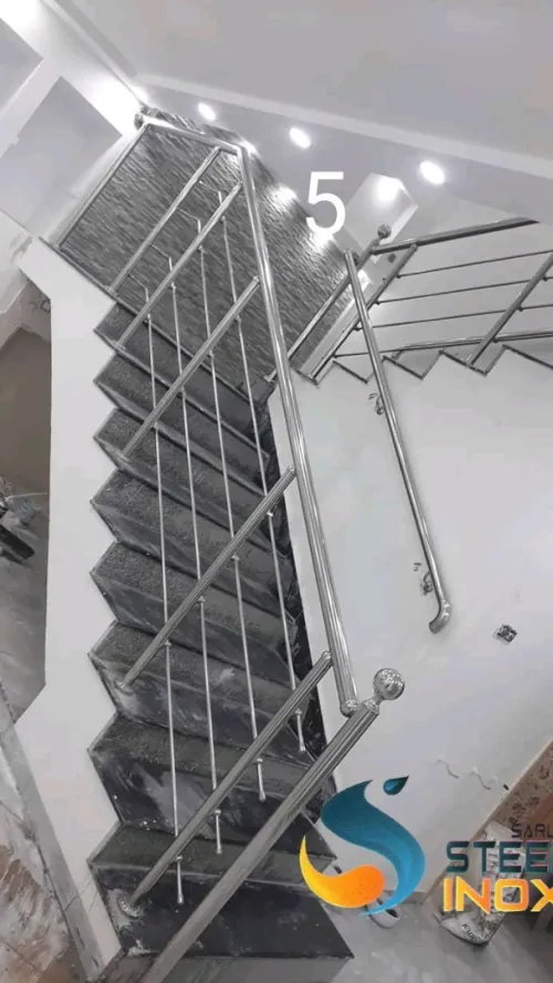rampe d'escalier en inox