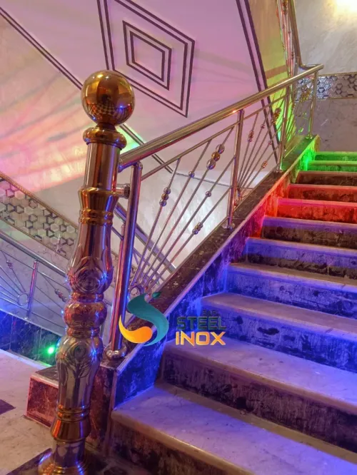 rampe d'escalier en inox