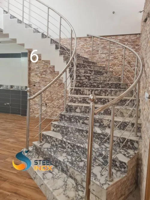 rampe d'escalier en inox