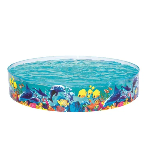 Piscine en Vinyle et PVC Transparente Pour Enfants 244x46cm