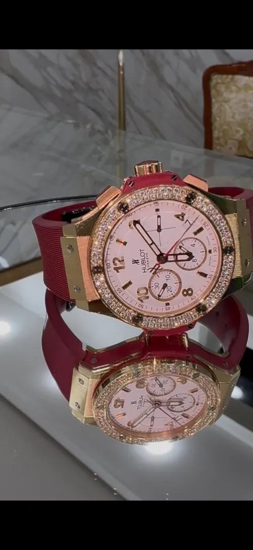 Hublot or et diamants