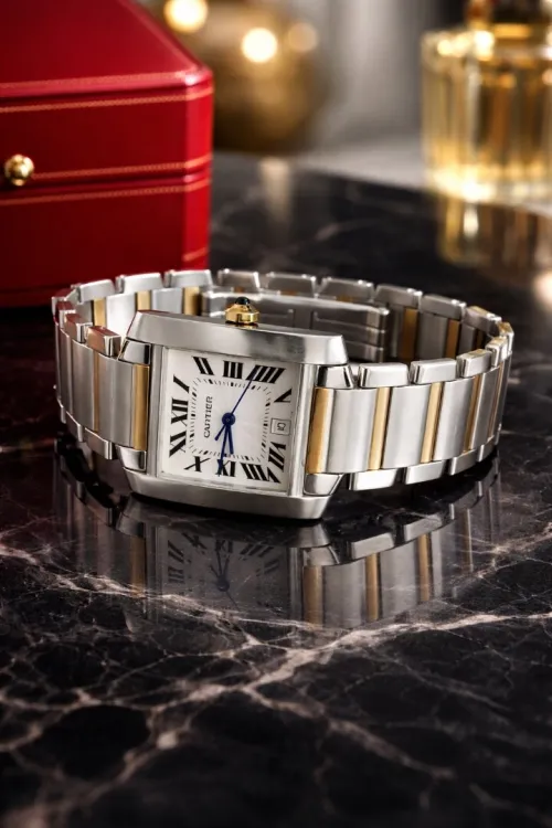 Montre cartier or et acier