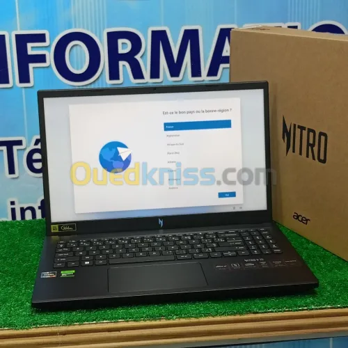 Acer Nitro V15 AMD Ryzen 7 7735HS RAM 16Gb 1TB SSD RTX 4060 8GB écran15.6144GHz Neuf jamais utilisé