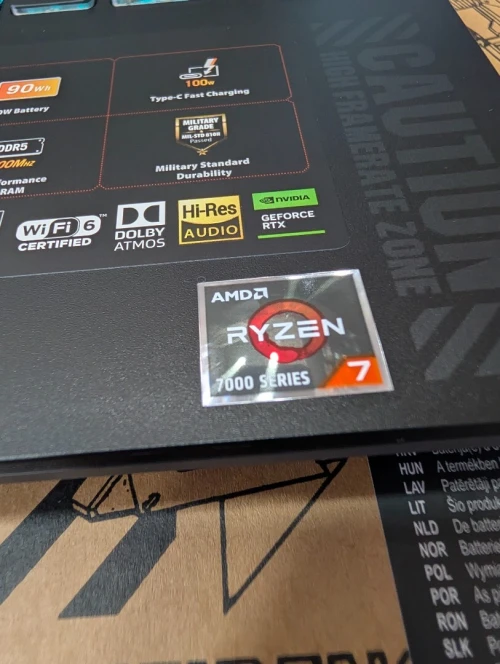 Asus TUF A15  AMD Ryzen 7 7435HS ram 16gb 1tB SSD RTX4060 8Gb écran 15.6 144HZ jamais utilisé SOUS emballage