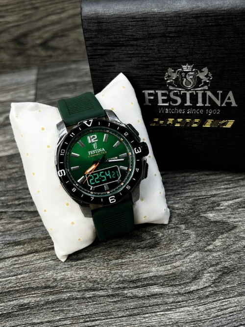 ساعة رجالية بتصميم رياضي انيق  FESTINA DOUBLE MONTRE