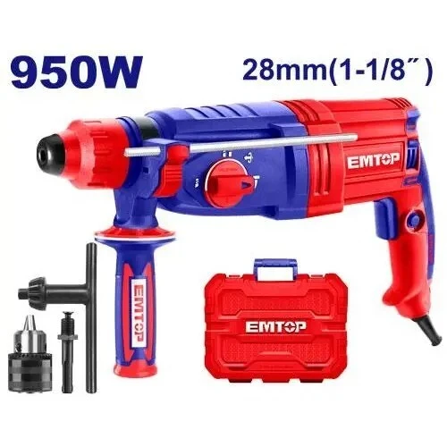 Marteau piqueur perforateur SDS-Plus 950w 28mm 2.5j