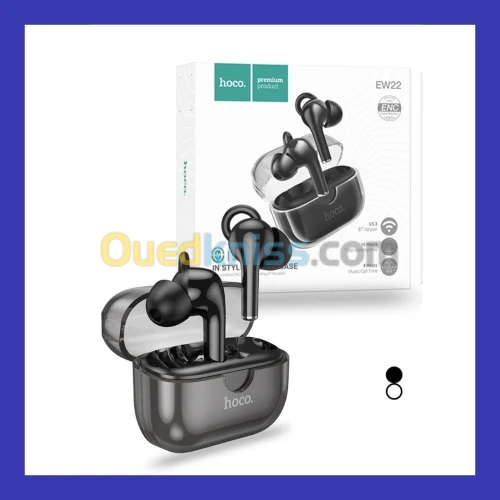 Airpods - Hoco EW22 - Bluetooth - Réduction du bruit - Dual micro ENC
