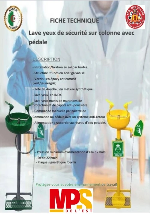 LAVE YEUX DE SECURITE "EMERGENCY EYE WASH"