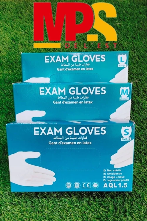  GANTS EXAM GLOVES LATEX & NITRILE (S M L)