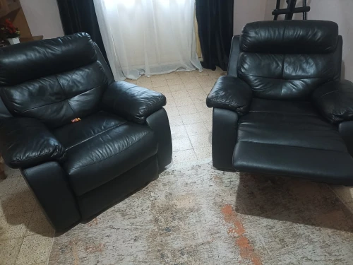 Salon cuir véritable