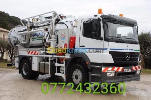 Camion débouchage canalisation 