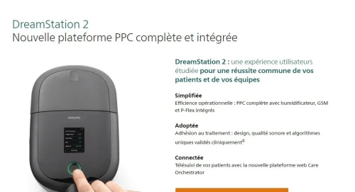 CPAP,PPC DREAMSTATION 2 POUR L'APNEE DU SOMMEIL DERNIERE GENERATION NEUF JAMAIS UTILISE
