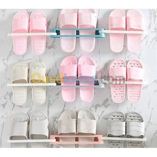 Lot de 3 Range Chaussures / Ballerine Et Pantoufles Pliant - Multicolore