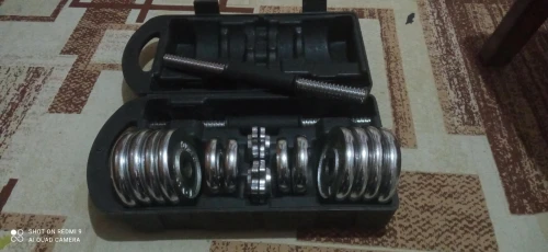 Haltères et disques de 15 kg
