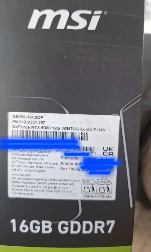 Rtx-5080 ventus 3x oc plus