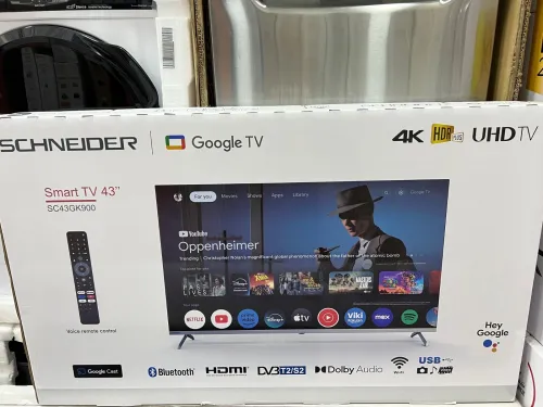TV SCHNEIDER 43 pouces 4k Smart Google tv +démo intégré Bluetooth 49500 da