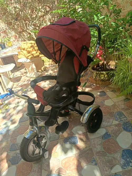 Vélo poussette.