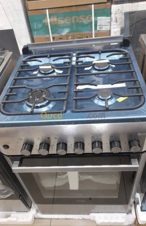 CUISINIÈRE MAXWELL 4 feux 60 cm inox ventilée Catalysée
