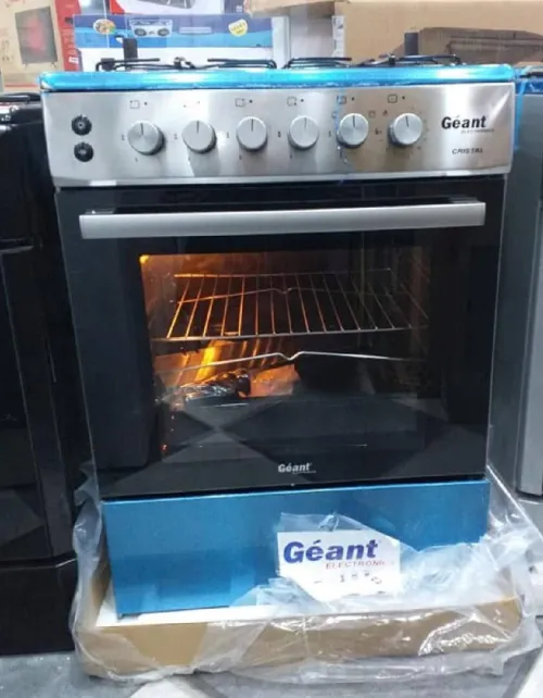 Cuisinière inox  4 feux 60 cm La mark Géant CRISTAL