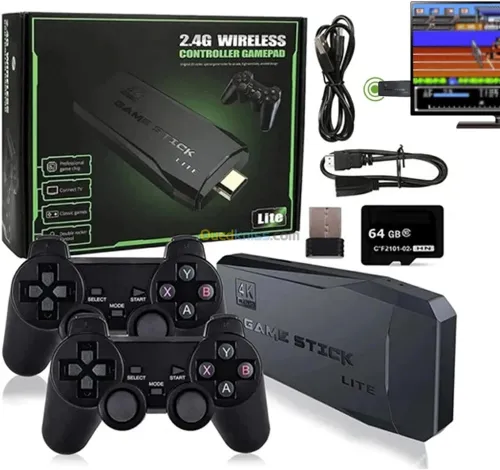  GAME STICK LITE 4K WITH 2.4G WIRELESS CONTROLLER GAMEPAD