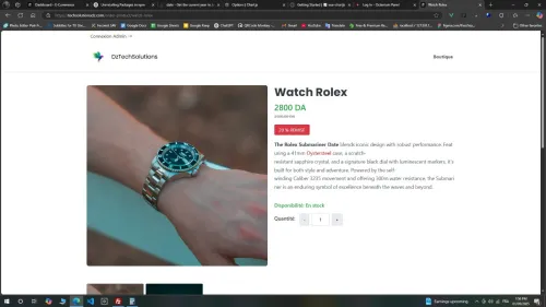 Site Web Professionnel livré en moins de 24h ستور إلكتروني واجد فـ أقل من 24 ساعة